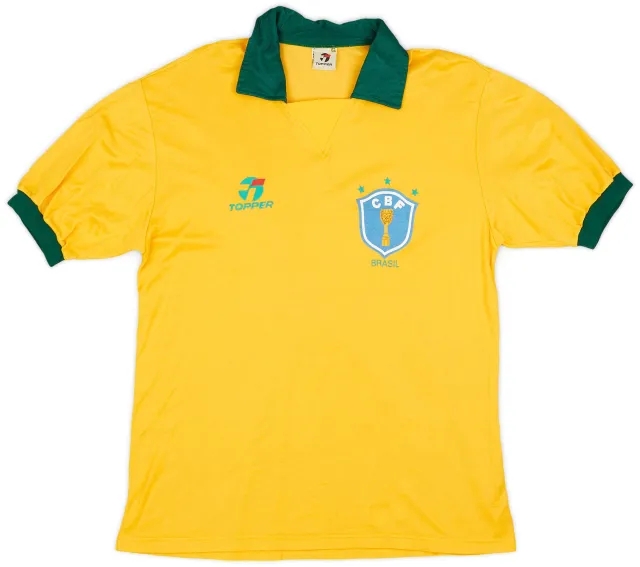 1990 Brazil Home Shirt - 8/10 - (L)