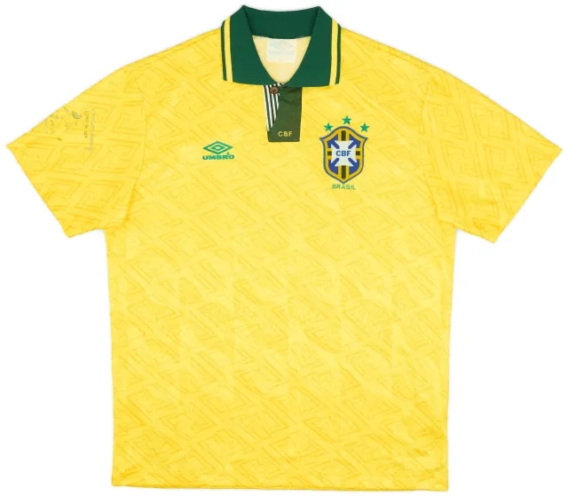 Umbro 1991-93 Brazil Home Shirt - 5/10 - (XL)