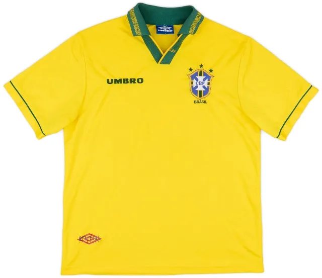 Umbro 1993-94 Brazil Home Shirt - 7/10 - (L)
