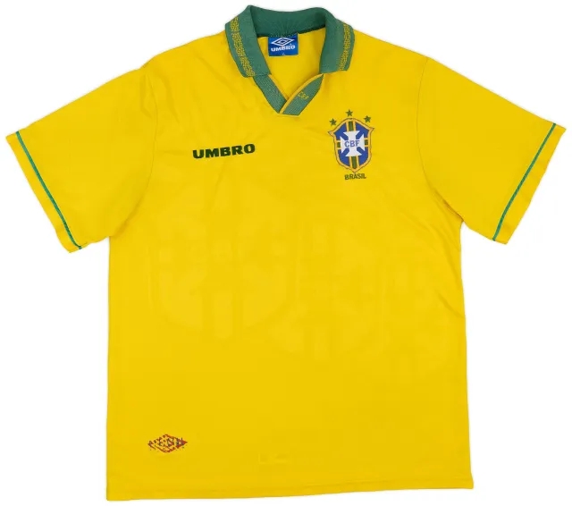 Umbro 1993-94 Brazil Home Shirt - 7/10 - (XL)