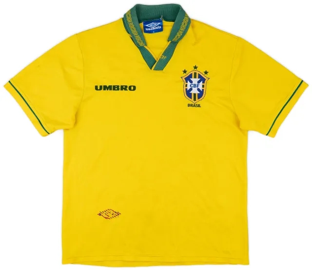 Umbro 1993-94 Brazil Home Shirt - 6/10 - (M)