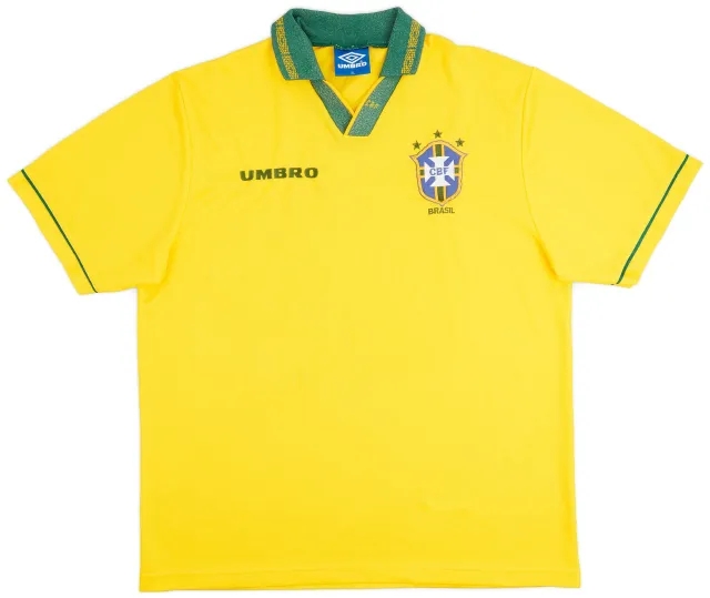 Umbro 1993-94 Brazil Home Shirt - 8/10 - (XL)