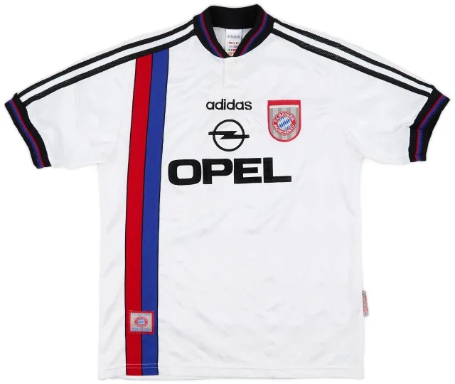 adidas 1996-98 Bayern Munich Away Shirt - 9/10 - (XL.Boys)