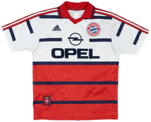 adidas 1998-00 Bayern Munich Away Shirt Elber #9 - 4/10 - (S)