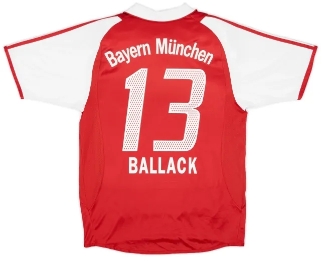adidas 2003-04 Bayern Munich Player Issue Home Shirt Ballack #13 - 6/10 - (S)