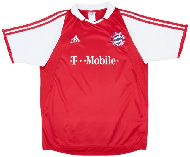 adidas 2003-04 Bayern Munich Home Shirt - 8/10 - (XL.Boys)
