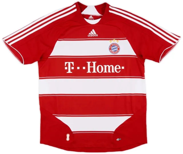 adidas 2007-08 Bayern Munich Home Shirt - 6/10 - (L)