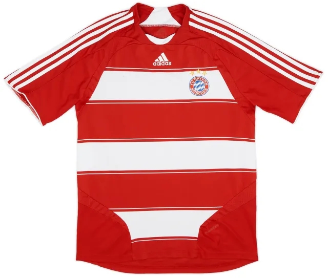 adidas 2007-08 Bayern Munich Player Issue Home Shirt - 7/10 - (L)