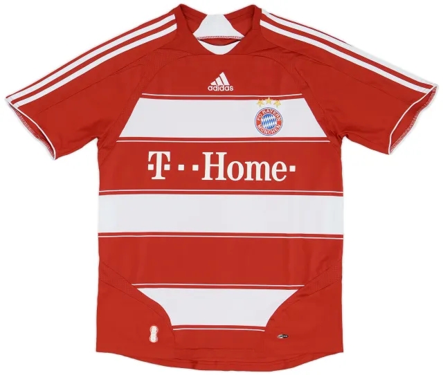 adidas 2007-08 Bayern Munich Home Shirt - 6/10 - (M)