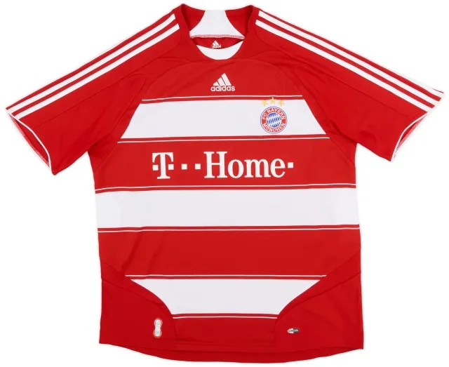 adidas 2007-08 Bayern Munich Home Shirt - 7/10 - (L)