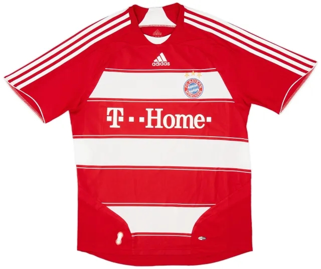adidas 2007-08 Bayern Munich Home Shirt - 9/10 - (M)