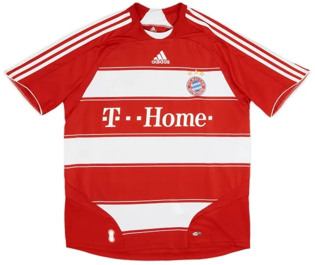 adidas 2007-08 Bayern Munich Home Shirt - 8/10 - (M)