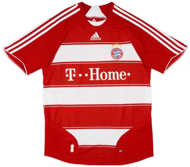 adidas 2007-08 Bayern Munich Home Shirt - 8/10 - (M)