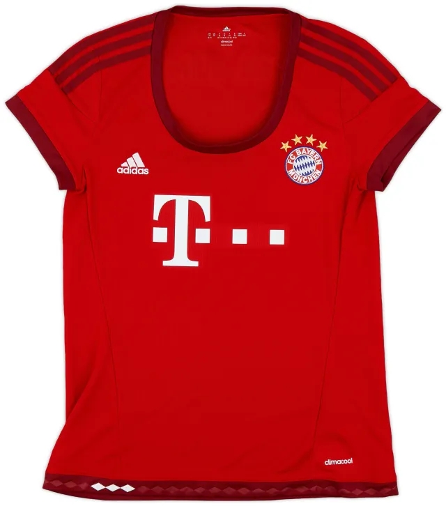 adidas 2015-16 Bayern Munich Home Shirt - 10/10 - (Women's M)