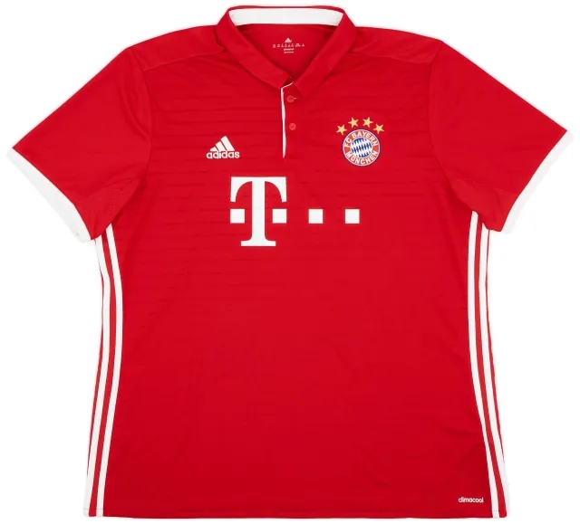 adidas 2016-17 Bayern Munich Home Shirt - 9/10 - (XXL)