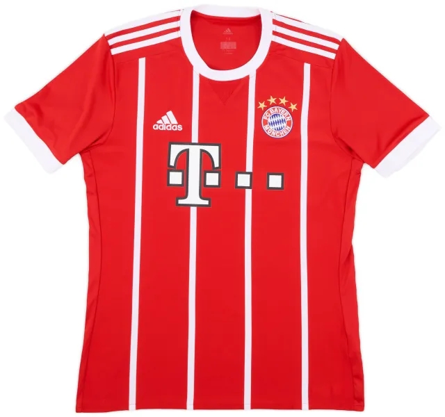 adidas 2017-18 Bayern Munich Home Shirt - 7/10 - (M)