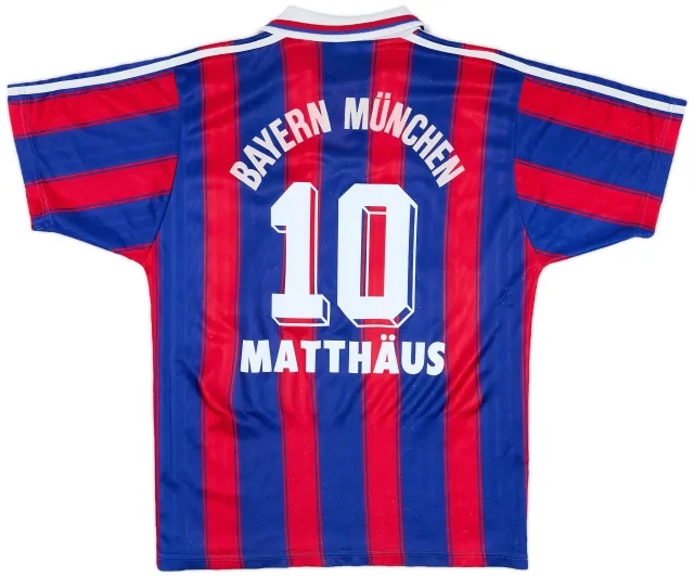 adidas 1995-97 Bayern Munich Home Shirt Matthaus #10 - 8/10 - (S)