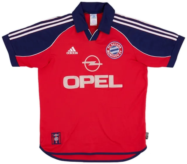 adidas 1999-01 Bayern Munich Home Shirt - 7/10 - (XL.Boys)