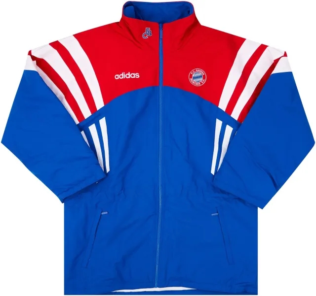 1995-96 Bayern Munich adidas Bench Coat(M/L)
