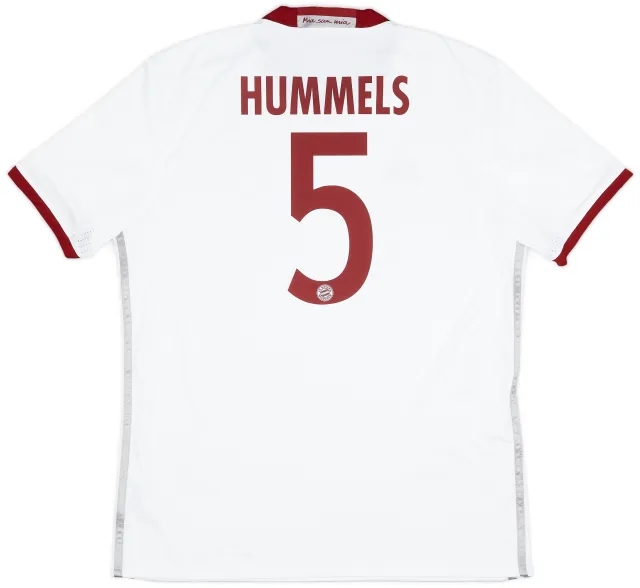 adidas 2016-17 Bayern Munich Third Shirt Hummels #5 - 9/10 - (L)