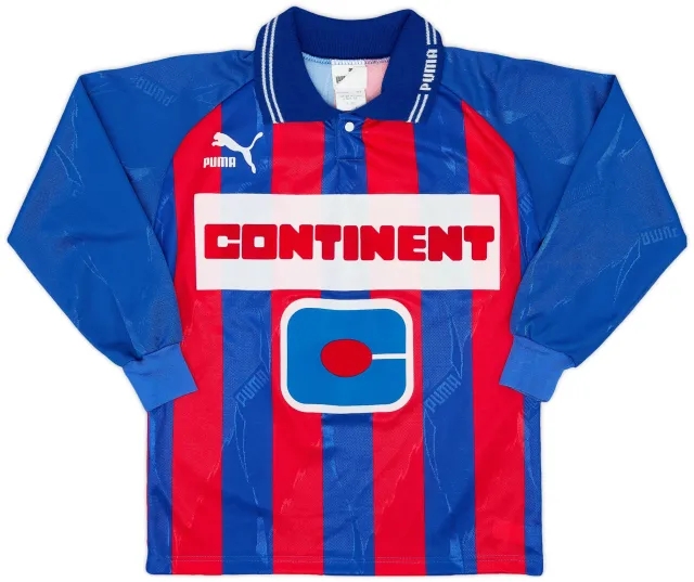 Puma 1994-95 Caen Home L/S Shirt - 8/10 - (XS)