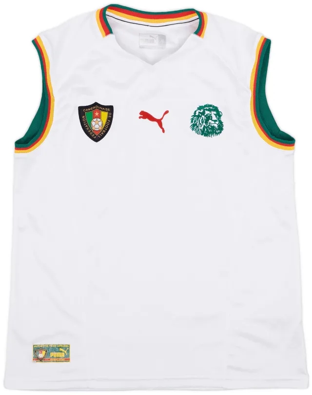 Puma 2002 Cameroon Away Vest Shirt - 7/10 - (XL)