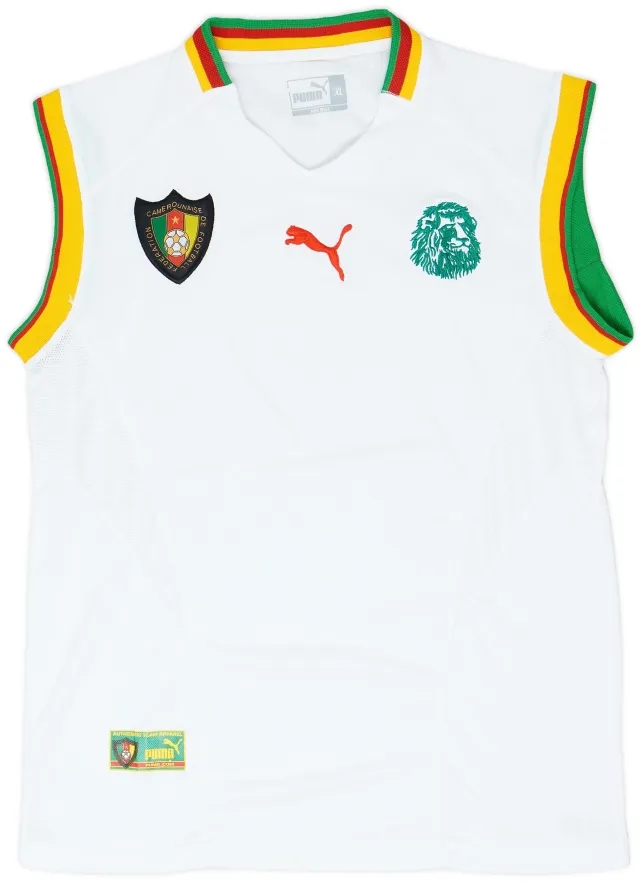 Puma 2002 Cameroon Away Vest Shirt - 9/10 - (XL)