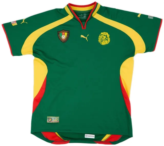 Puma 2000-02 Cameroon Home Shirt - 6/10 - (XL)