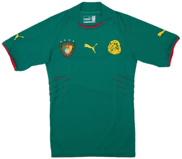 Puma 2004-06 Cameroon Home Shirt - 8/10 - (M)