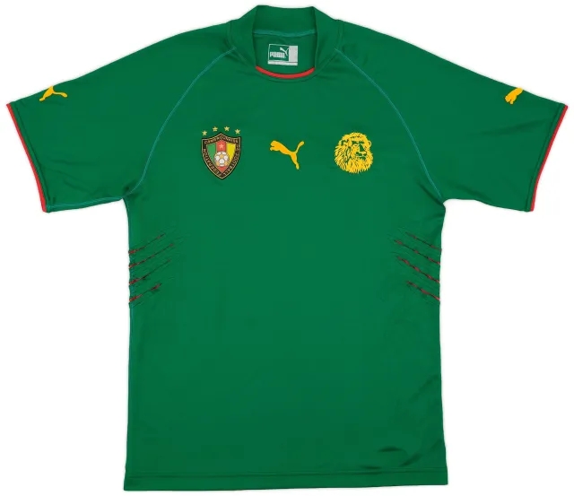Puma 2004-06 Cameroon Home Shirt - 8/10 - (M)