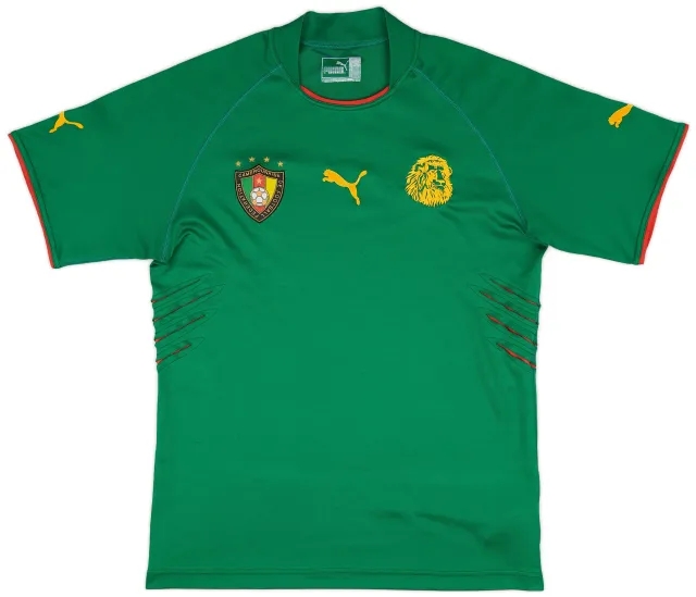 Puma 2004-06 Cameroon Home Shirt - 8/10 - (M)
