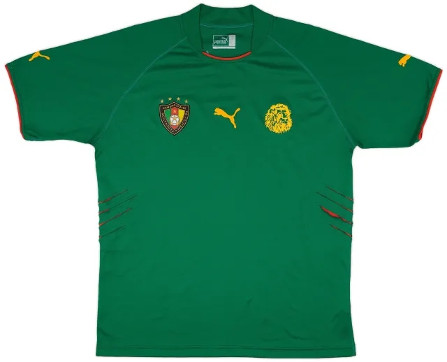 Puma 2004-06 Cameroon Home Shirt - 9/10 - (XXL)
