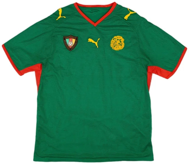 Puma 2008-09 Cameroon Player Issue Home Shirt - 9/10 - (L)