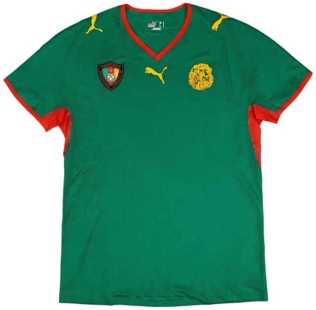Puma 2008-09 Cameroon Player Issue Home Shirt - 9/10 - (L)