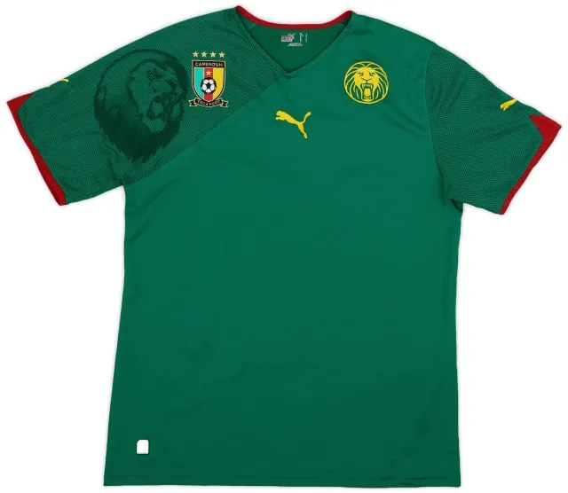 Puma 2010-11 Cameroon Home Shirt - 8/10 - (L)
