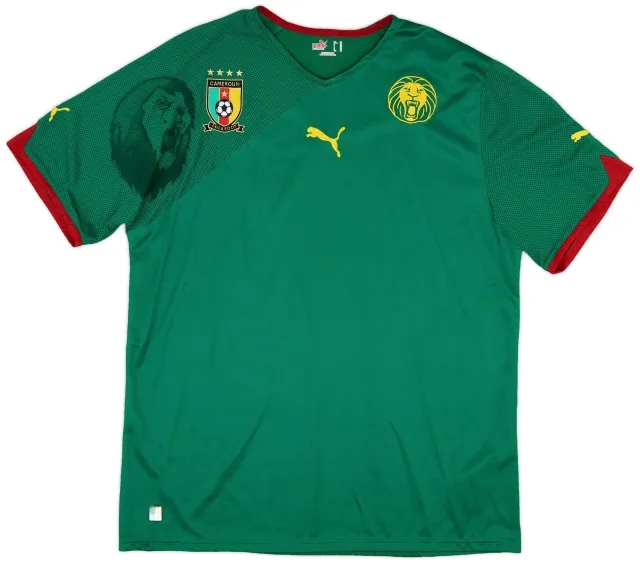 Puma 2010-11 Cameroon Home Shirt - 8/10 - (XL)