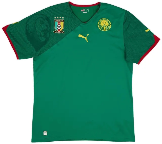 Puma 2010-11 Cameroon Home Shirt - 8/10 - (L)