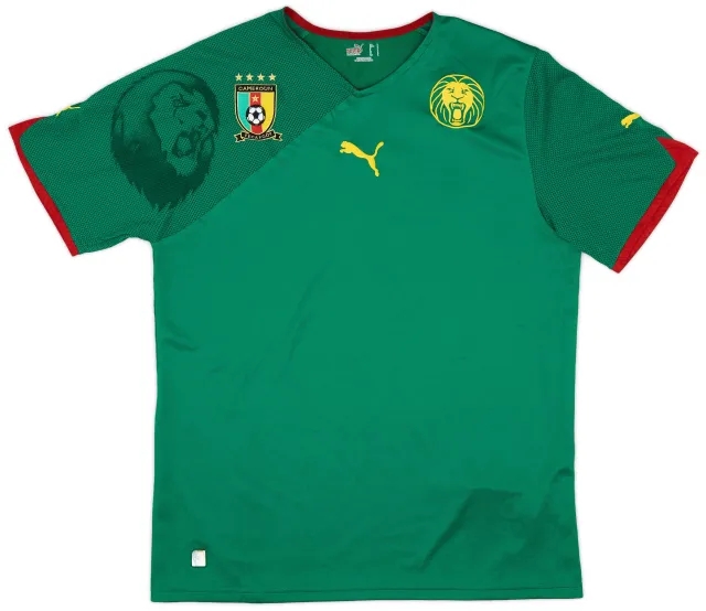 Puma 2010-11 Cameroon Home Shirt - 9/10 - (L)