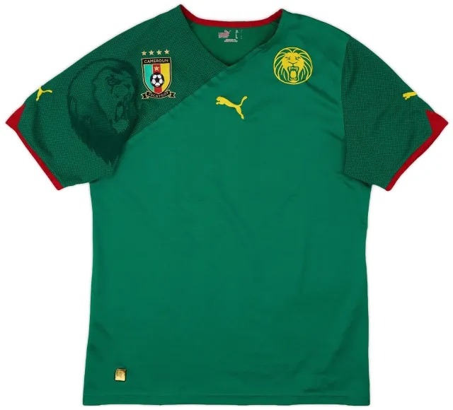 Puma 2010-11 Cameroon Home Shirt - 8/10 - (M)