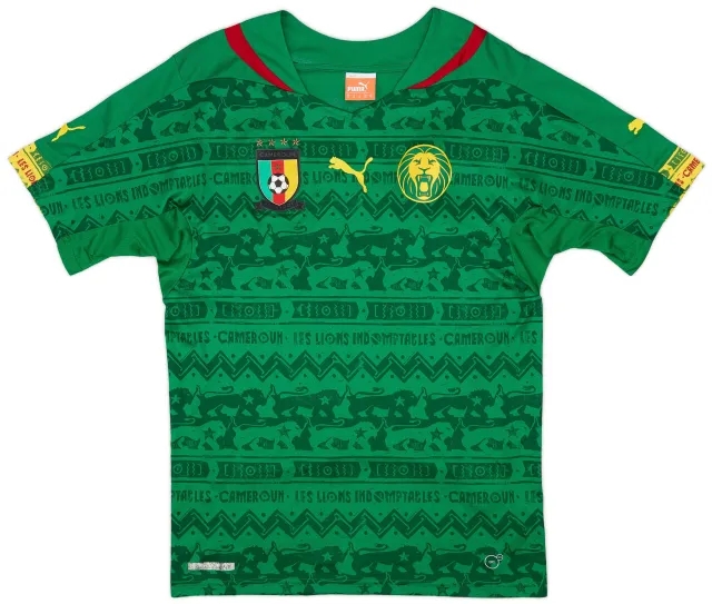 Puma 2014-15 Cameroon Home Shirt - 9/10 - (S)