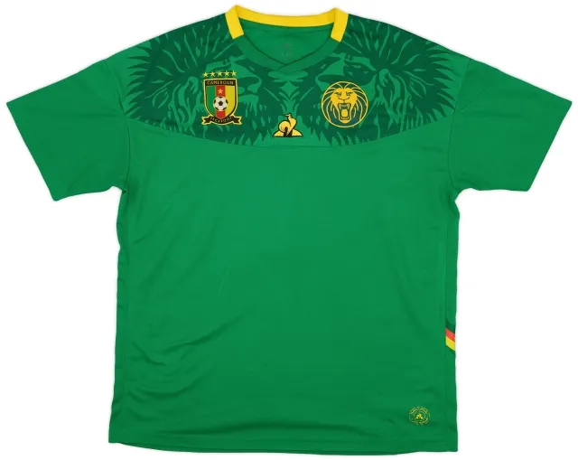 LeCoqSportif 2019-20 Cameroon Home Shirt - 8/10 - (XXL)