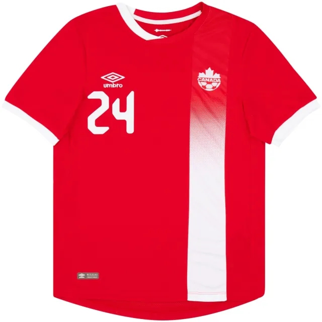 Umbro 2016-18 Canada Match Issue Home Shirt Pasher #24