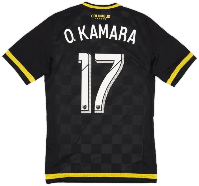 adidas 2016 Columbus Crew Player Issue Home Shirt O. Kamara #17