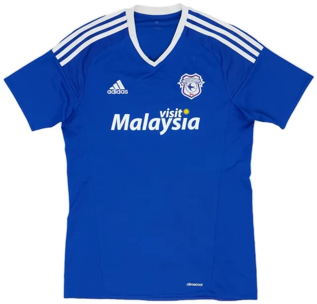 adidas 2016-17 Cardiff Home Shirt - 7/10 - (M)