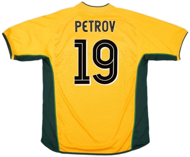 Umbro 2002-03 Celtic Away Shirt Petrov #19 - 8/10 - (XL)