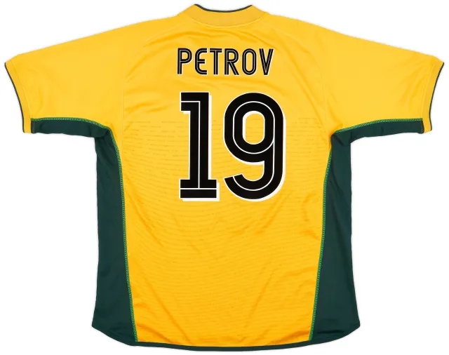 Umbro 2002-03 Celtic Away Shirt Petrov #19 - 8/10 - (XL)