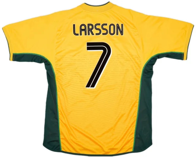 Umbro 2002-03 Celtic Away Shirt Larsson #7 (XL)
