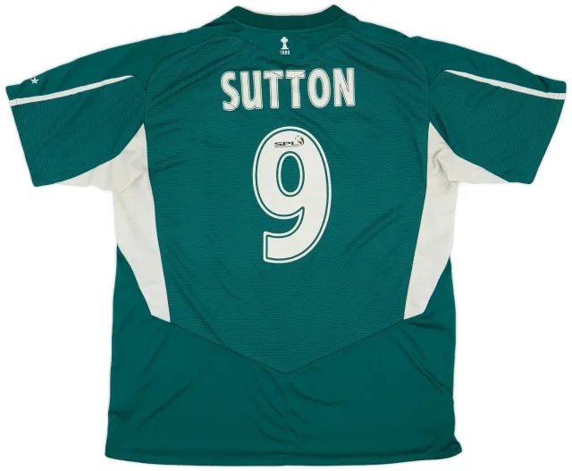 Umbro 2004-05 Celtic Away Shirt Sutton #9 - 7/10 - (XL)