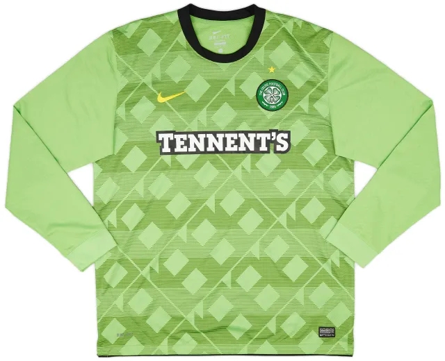 Nike 2010-11 Celtic Away L/S Shirt - 8/10 - (XL)