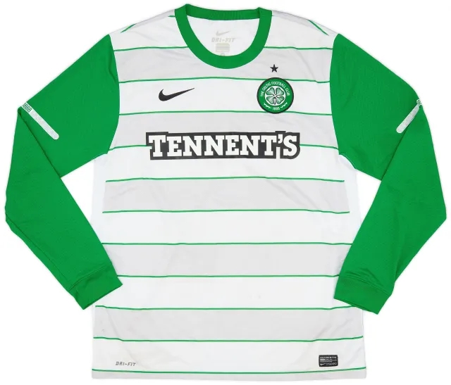Nike 2011-12 Celtic Away L/S Shirt - 6/10 - (L)